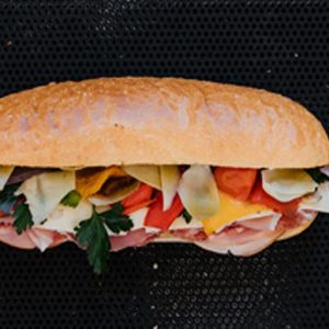 An Italian Mattone Roll along with all of its flavours and stuffing.
